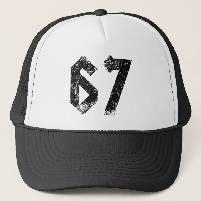 Casquette 67 Mème amusant Six Sept Gen Alpha (Devant)