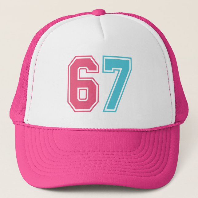 Casquette 67 Mème amusant Six Sept Gen Alpha (Devant)