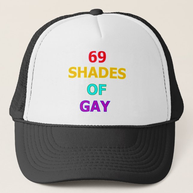 Casquette 69 nuances d'homosexuel (Devant)