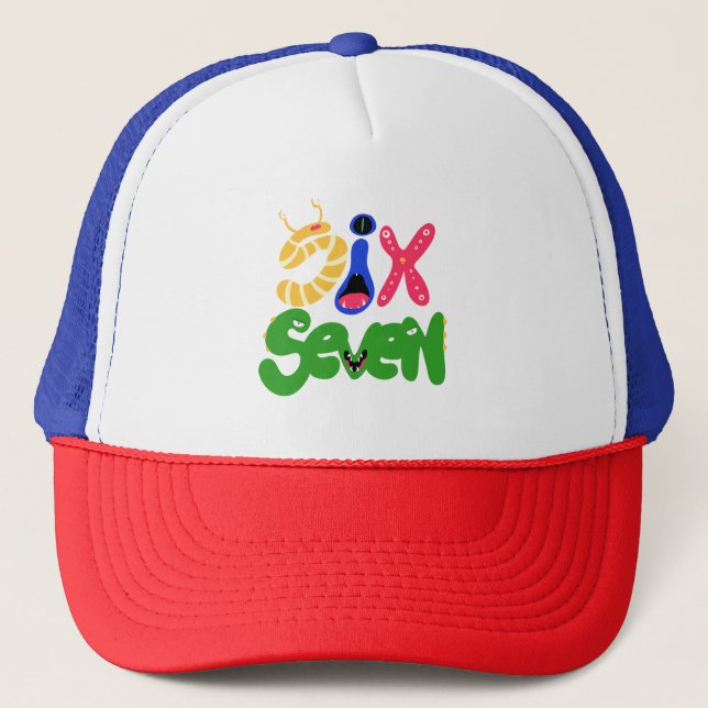Casquette 6 7 Monstres (Devant)