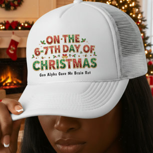 Casquette 6-7ème Jours de Noël Cerveau Pourri Drôle de Vacan