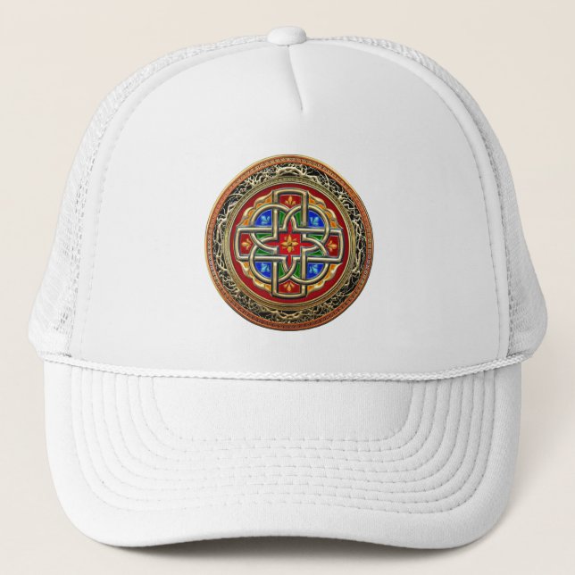 Casquette [700] Croix celtique [Or+Émail] (Devant)