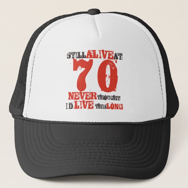Casquette 70e anniversaire Humour Attitude (Devant)