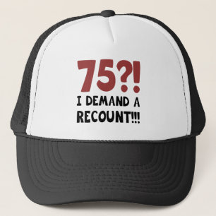 Casquette 75e anniversaire Gag cadeau