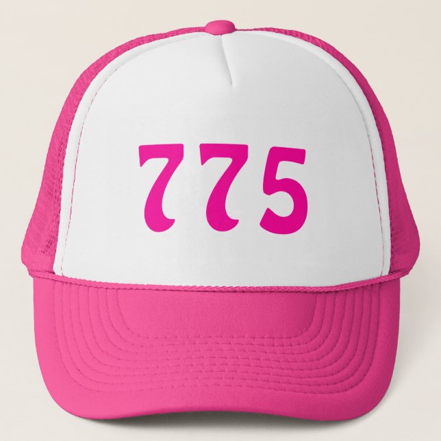 Casquette 775 Indicatif régional Neon Pink (Devant)