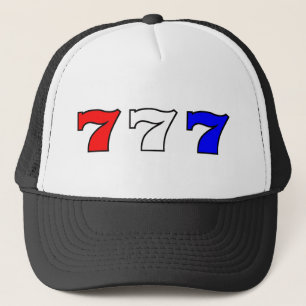 Casquette 777 blancs rouges et bleus