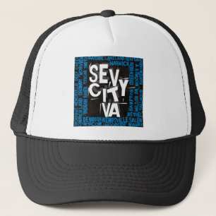 Casquette 7 quartiers de la ville - noir/logo bleu