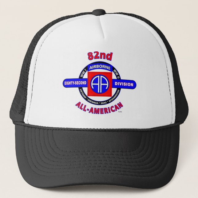 CASQUETTE 82E DIVISION AÉRIENNE "TOUS AMÉRICAINS" (Devant)