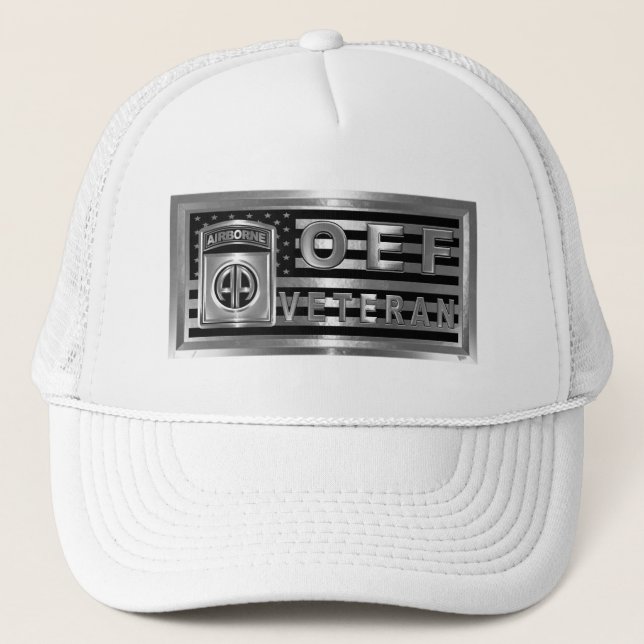 Casquette 82ème Division aéroportée Opération Enduring Freed (Devant)
