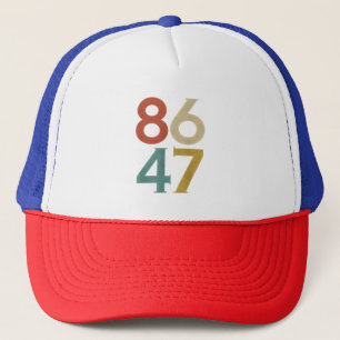 Casquette 86 47 Trump Cool rétro anti-Trump