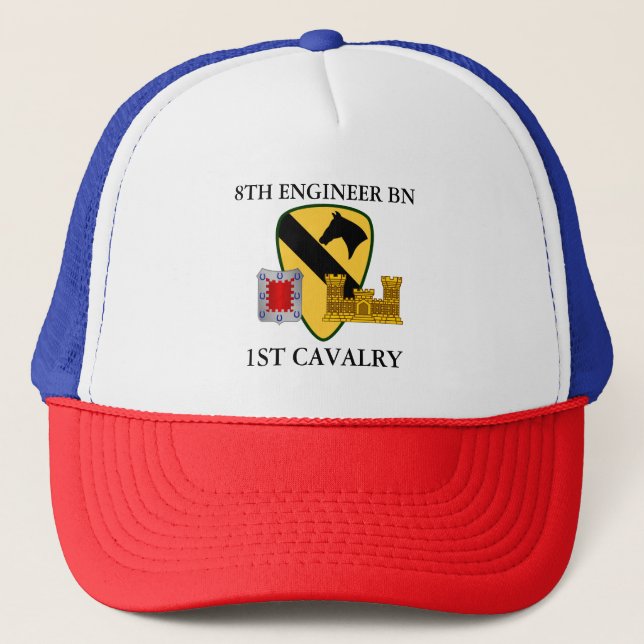 CASQUETTE 8E BATAILLE D'INGÉNIEURS 1ÈRE CAVALRY (Devant)