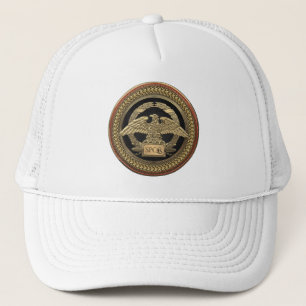 Casquette [900] Aigle impérial d'or romain sur médaillon d'o