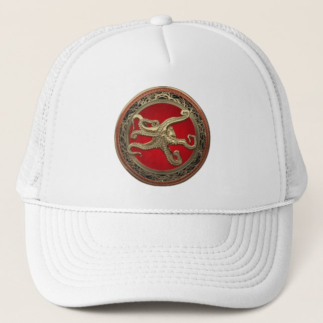 Casquette [900] Sacred Gold Octopus dans une posture défensi (Devant)