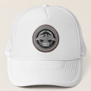 Casquette [900] Silver Roman Imperial Eagle over Medallion