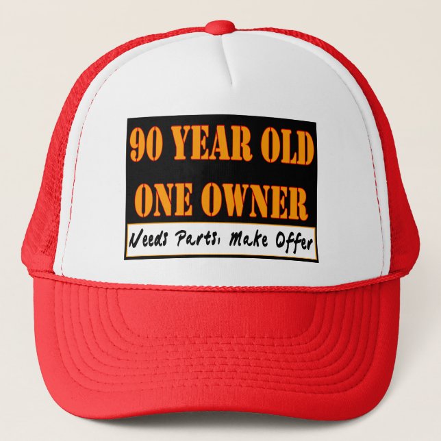 Casquette 90 ans, un propriétaire - les pièces des besoins, (Devant)