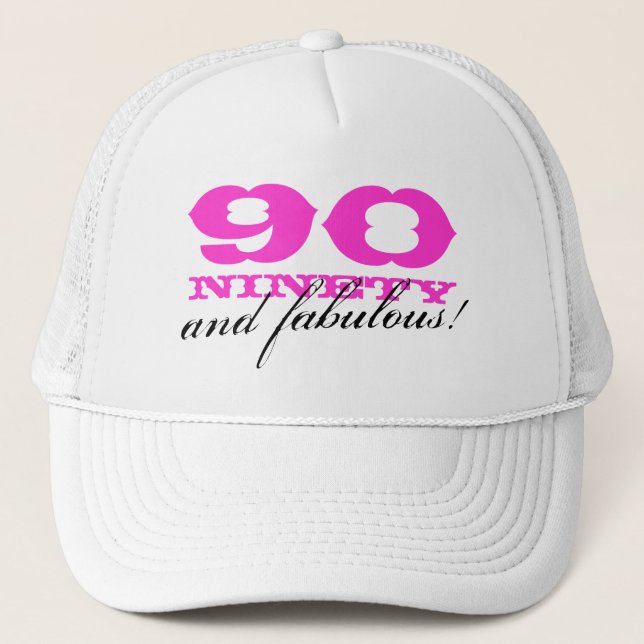 Casquette 90e anniversaire casquette| 90 et fabuleux! (Devant)