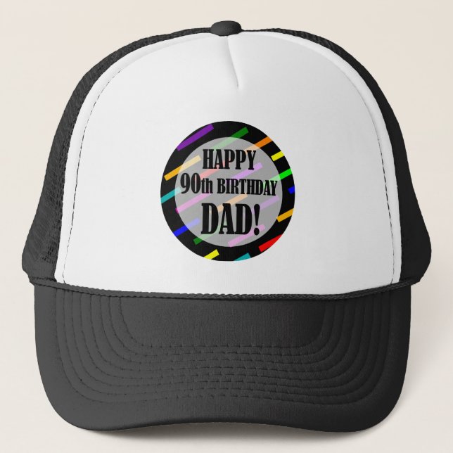 Casquette 90e anniversaire pour papa (Devant)