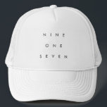 Casquette 917 Code régional T-shirt<br><div class="desc">Typographie de l'indicatif régional New York moderne 917.</div>