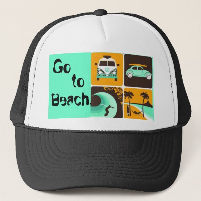 Casquette 964206652, Go, toi le, Beach. (Devant)