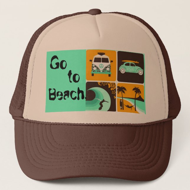 Casquette 964206652, Go, toi le, Beach. (Devant)