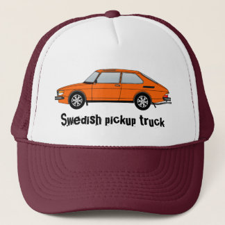 Casquette 99_orange, camion pick-up suédois