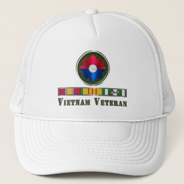 Casquette 9e division d'infanterie Vétérinaire du Vietnam (Devant)