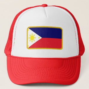 casquette à effet brodé du drapeau des Philippin
