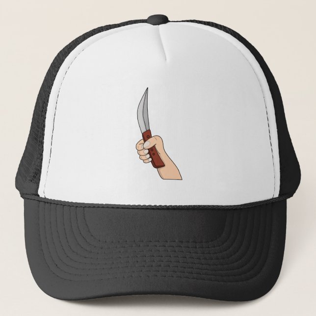 Casquette A hand holding a knife (Devant)