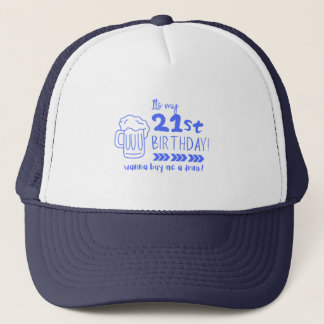 Casquette À la santé de 21 ans ! Il est temps de boire enfin