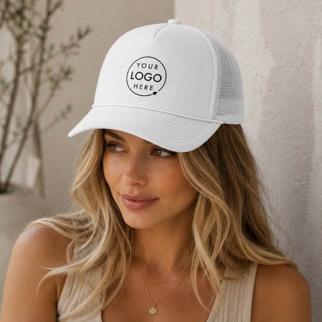 Casquette à logo personnalisé | Calottes de camion (Easily upload your logo for a custom design unisex hat, available in a range of styles.)