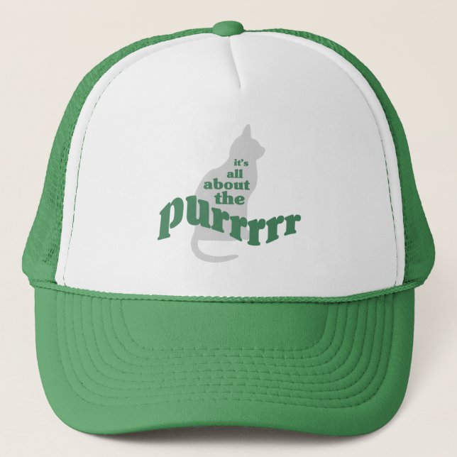 Casquette À propos de la purr (Devant)