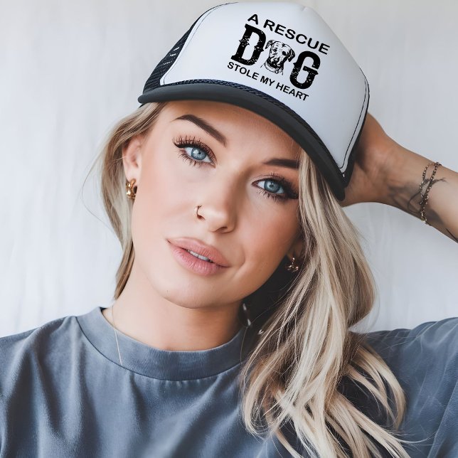 Casquette A rescue Dog Steal My Heart Dog Lover Design (Créateur téléchargé)