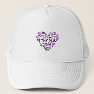 Casquette Aarya, coeur pourpre