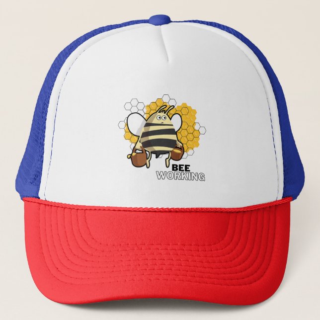 Casquette abeille travaillant (Devant)