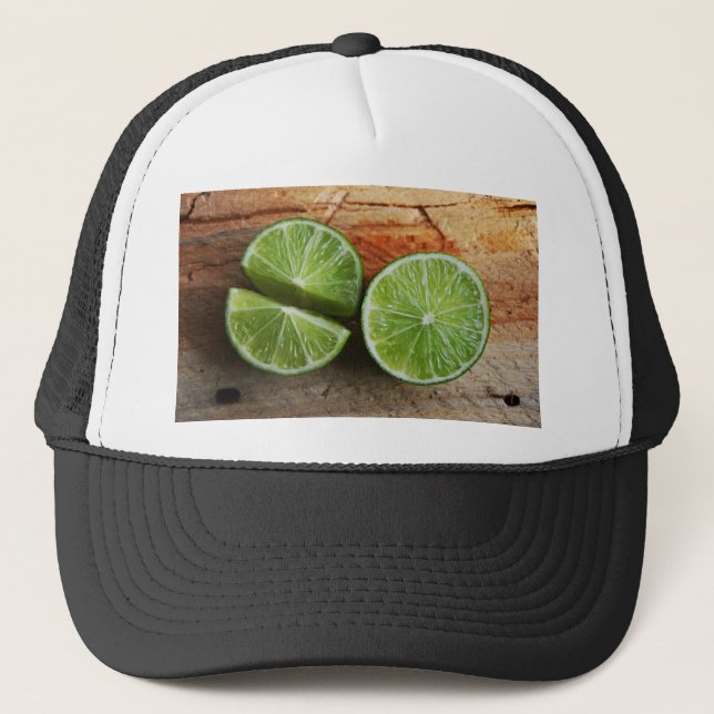 Casquette Abrégé sur vert vitamine d'agrumes de chaux (Devant)