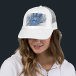 Casquette Abstract Blue Gray Watercolor Fractal Art Flower<br><div class="desc">Unique fantasy flower with shades of blue and gray,  abstract and elegant.
Design for your trucker hat and more.</div>