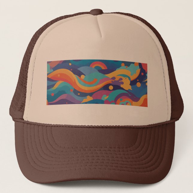 Casquette Abstrait, calme, lunatique (Devant)
