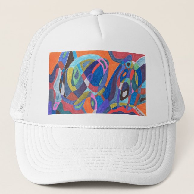Casquette abstrait "Colour Rush" (Devant)