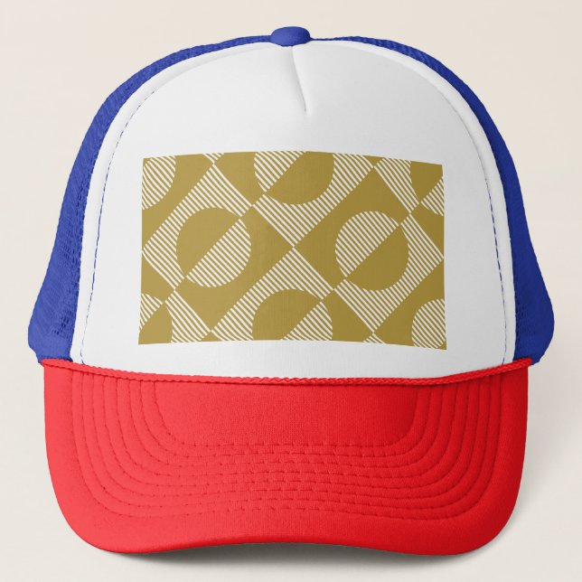 Casquette Abstrait géométrique Vintage sans couture (Devant)