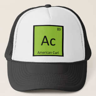 Casquette Ac - American Curl chimie tableau périodique