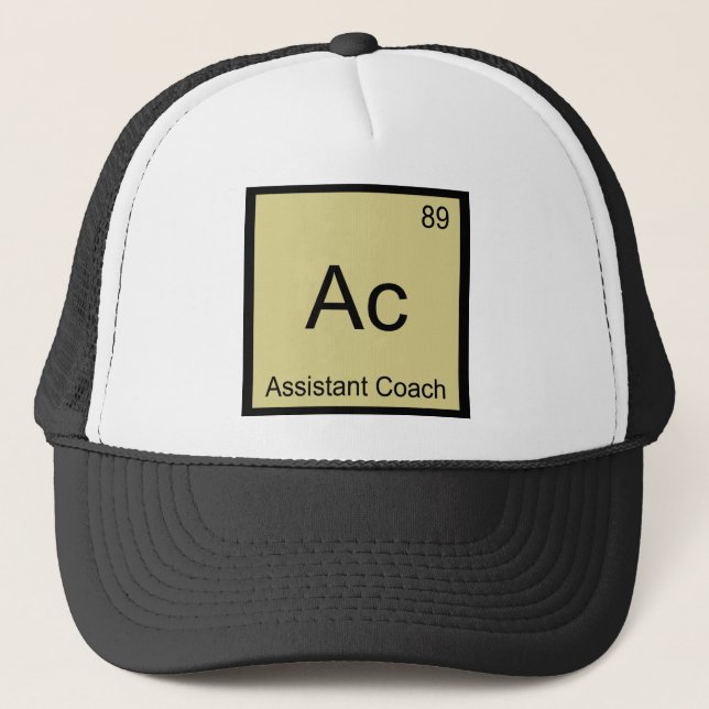 Casquette Ac - Assistant Coach Chemistry Element Symbol Tee (Devant)