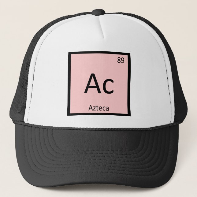Casquette Ac - Azteca Cheval Espagnol Élément Chimique (Devant)