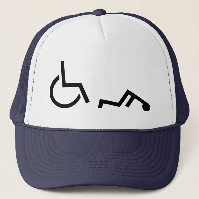 Casquette Accident de fauteuil roulant (Devant)