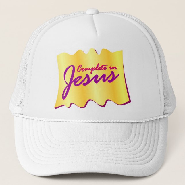 Casquette Accomplissez en conception chrétienne de Jésus (Devant)