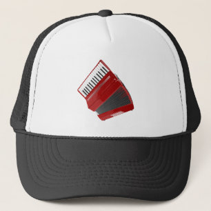 Casquette Accordéon rouge