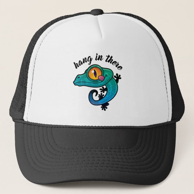Casquette Accrochez-Vous Là Gecko Coloré (Devant)