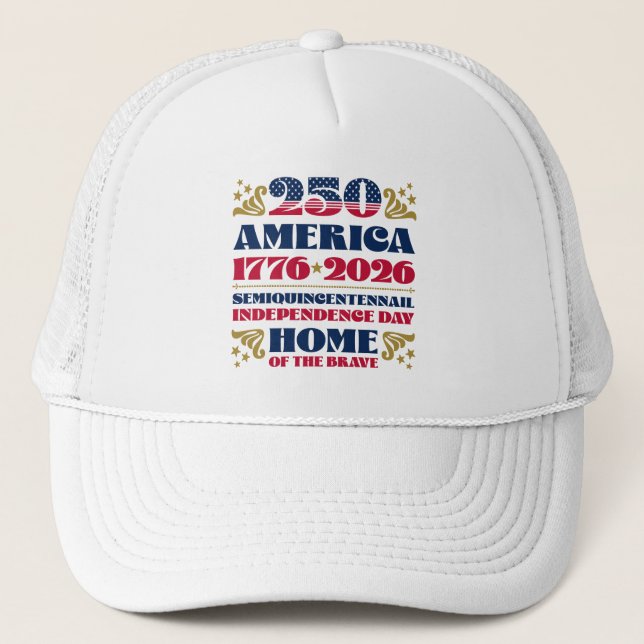Casquette Accueil du Brave America 250 Patriotic (Devant)