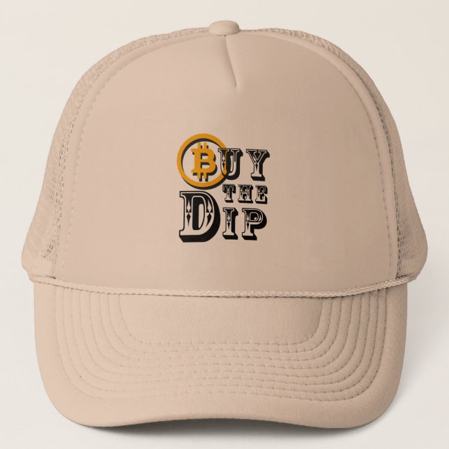 Casquette Acheter Bitcoin dans la baisse (Devant)