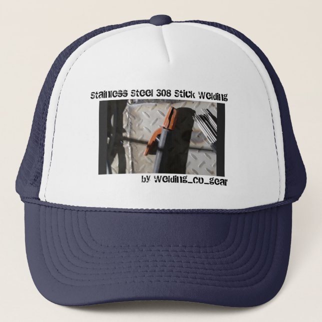 Casquette Acier inoxydable 308 bâton soudage style camionneu (Devant)