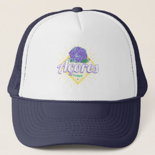 Casquette Açores Hydrangea Flower Island Portugal Vintage